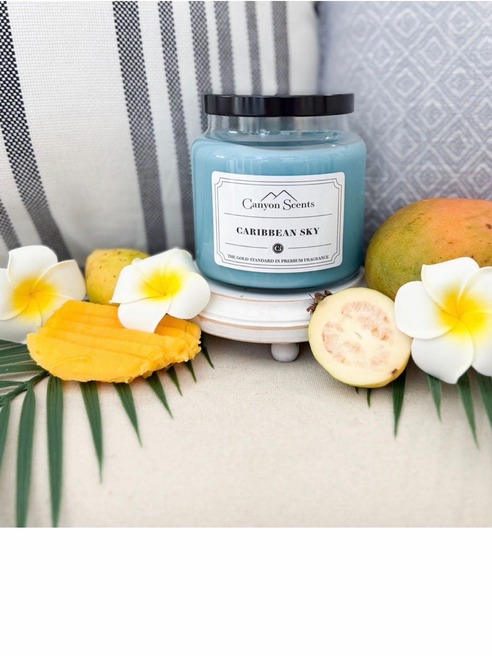 Caribbean Sky Scented Candle - Blue